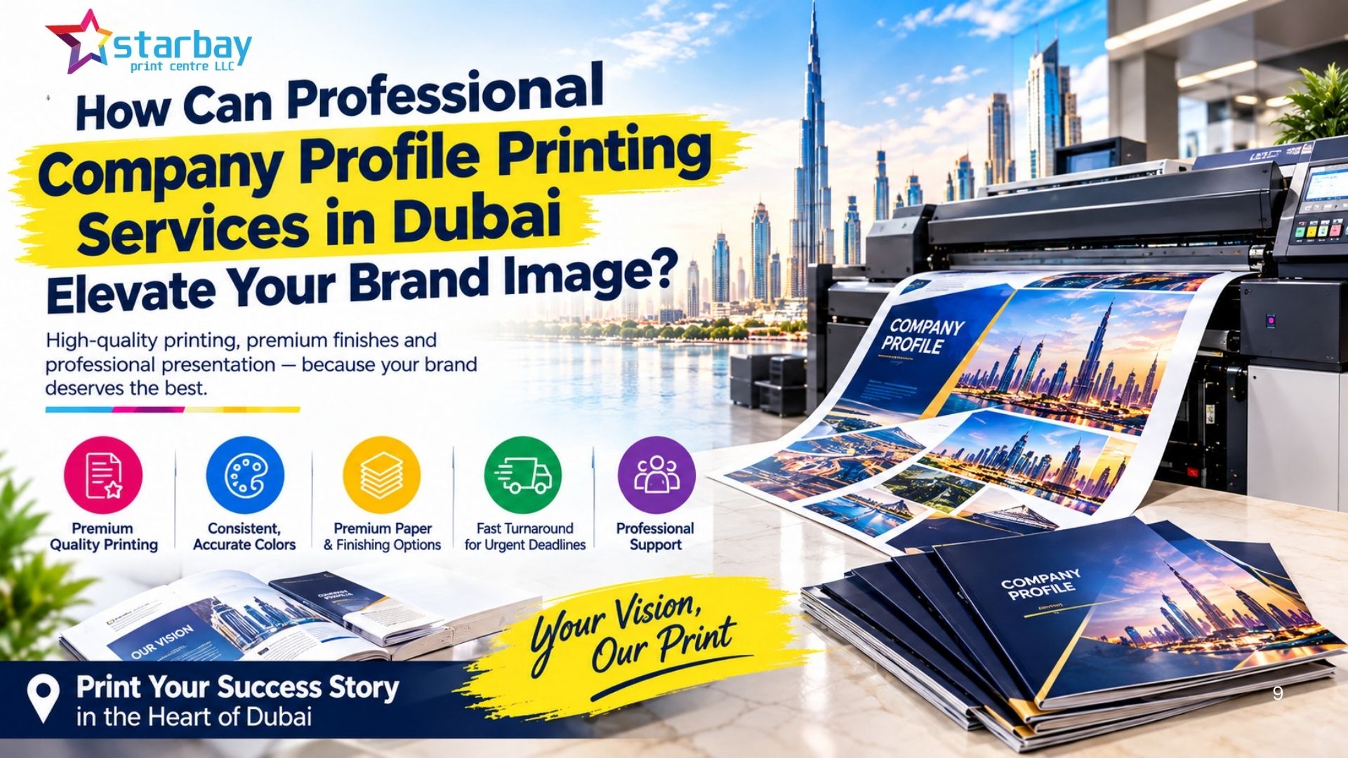 Company Profile Printing Services in Dubai | Star Bay Print Centre